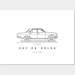 Volga GAZ-24 design Posters and Art